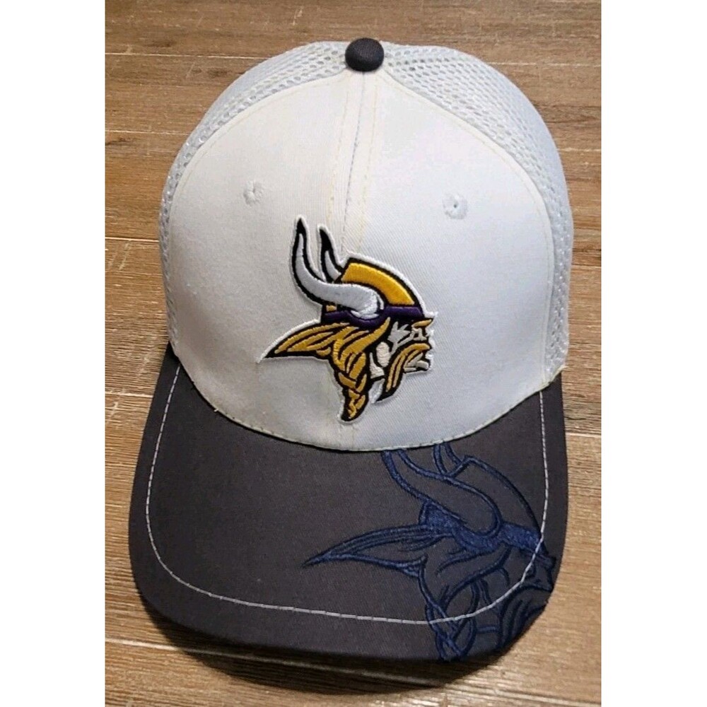 Minnesota Vikings Hat Men M-L New Era 39Thirty NFL Embroidered Brim Baseball Cap